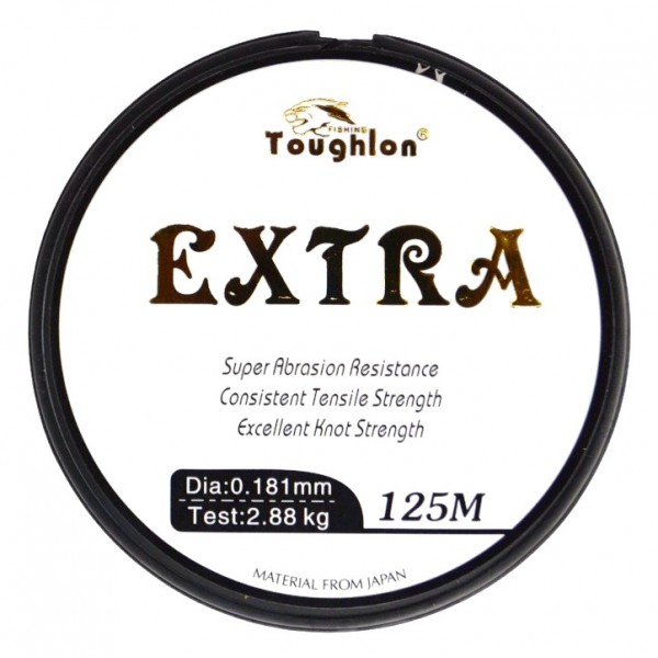 Волосінь рибальська, Toughlon Extra, 125м, перетин 0.181мм